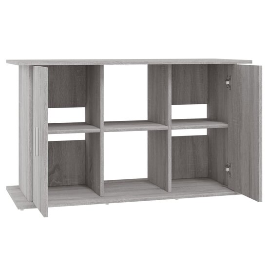 Aquariumstandaard 101x41x58 cm bewerkt hout grijs sonoma eiken 6