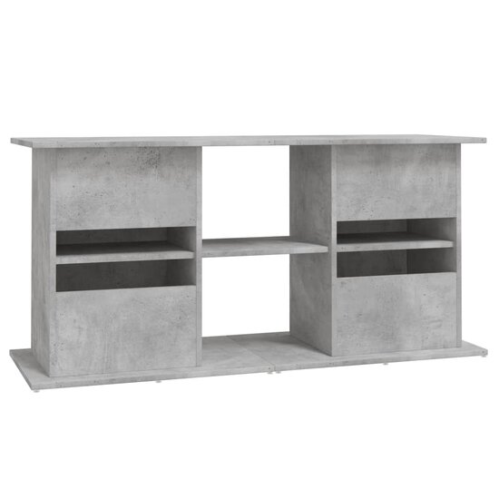 Aquariumstandaard 121x41x58 cm bewerkt hout betongrijs 8