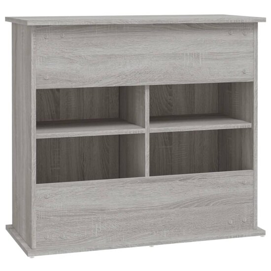 Aquariumstandaard 81x36x73 cm bewerkt hout grijs sonoma eiken 8