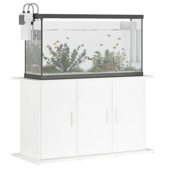 Aquariumstandaard 101x41x58 cm bewerkt hout wit 4