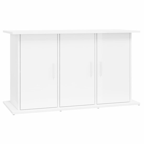 Aquariumstandaard 101x41x58 cm bewerkt hout hoogglans wit 2