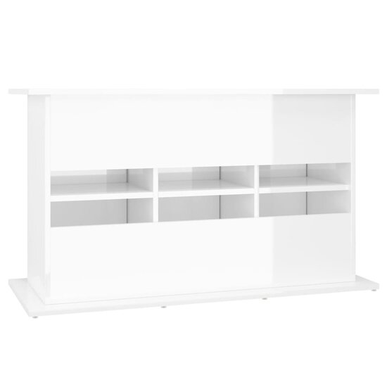 Aquariumstandaard 101x41x58 cm bewerkt hout hoogglans wit 8