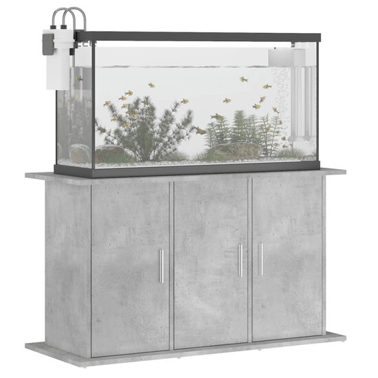 Aquariumstandaard 101x41x58 cm bewerkt hout betongrijs 4