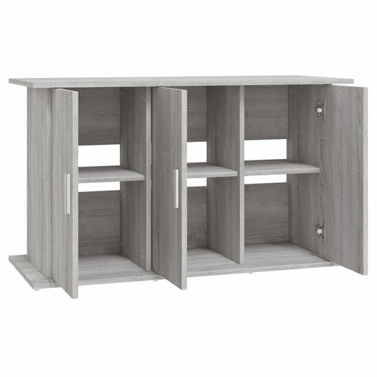 Aquariumstandaard 101x41x58 cm bewerkt hout grijs sonoma eiken 6