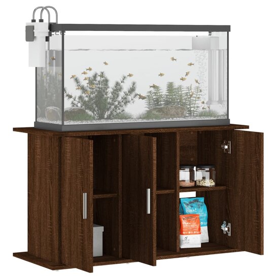 Aquariumstandaard 101x41x58 cm bewerkt hout bruin eikenkleur 3