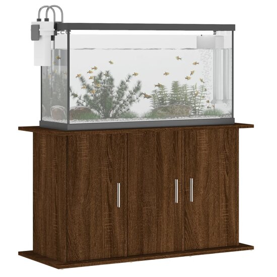 Aquariumstandaard 101x41x58 cm bewerkt hout bruin eikenkleur 4