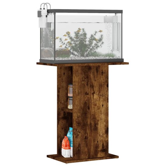 Aquariumstandaard 60,5x36x72,5 cm bewerkt hout gerookt eiken 3