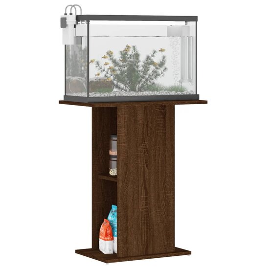 Aquariumstandaard 60,5x36x72,5 cm bewerkt hout bruin eikenkleur 3