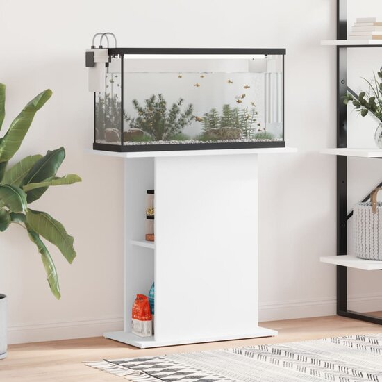 Aquariumstandaard 75x36x72,5 cm bewerkt hout wit 1