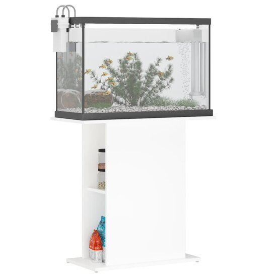 Aquariumstandaard 75x36x72,5 cm bewerkt hout wit 3