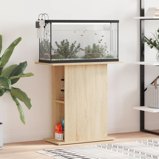 Aquariumstandaard 75x36x72,5 cm bewerkt hout sonoma eiken 1