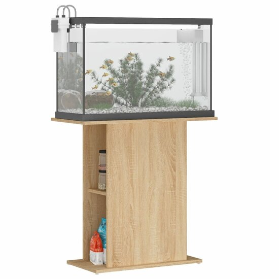 Aquariumstandaard 75x36x72,5 cm bewerkt hout sonoma eiken 3