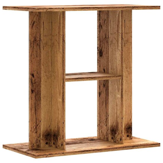 Aquariumstandaard 60x30x60 cm bewerkt hout oud houtkleurig 6