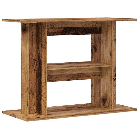 Aquariumstandaard 80x35x60 cm bewerkt hout oud houtkleurig 2