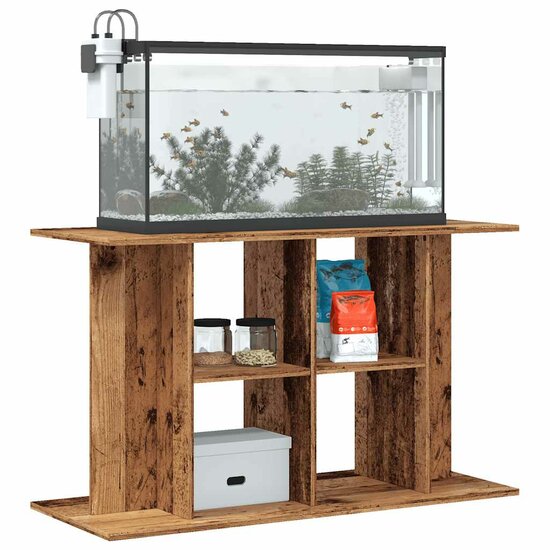 Aquariumstandaard 100x40x60 cm bewerkt hout oud houtkleurig 3