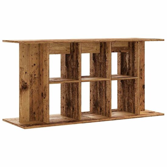 Aquariumstandaard 120x40x60 cm bewerkt hout oud houtkleurig 6