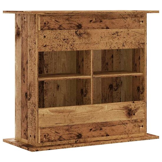 Aquariumstandaard 81x36x73 cm bewerkt hout oud houtkleurig 6