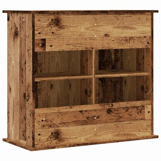 Aquariumstandaard 81x36x73 cm bewerkt hout oud houtkleurig 6