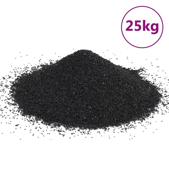 Aquariumzand 25 kg 0,2-2 mm zwart 2