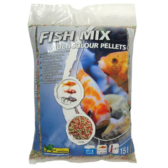 Ubbink Visvoer Fish Mix Multicolour Pellets 4 mm 15 L 2