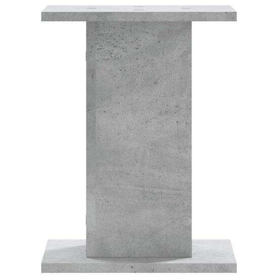 Speakerstandaards 2 st 30x30x40 cm bewerkt hout betongrijs 5