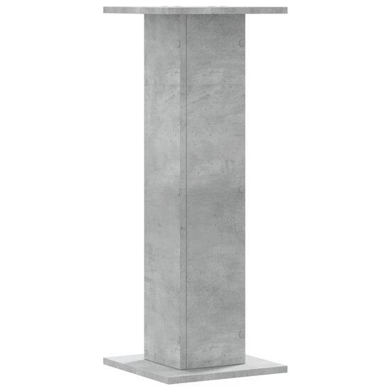 Speakerstandaards 2 st 30x30x80 cm bewerkt hout betongrijs 6