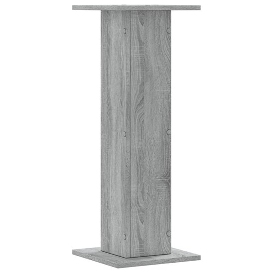 Speakerstandaards 2 st 30x30x80 cm bewerkt hout grijs sonoma 6