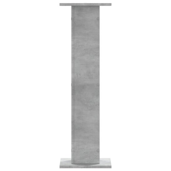 Speakerstandaards 2 st 30x30x95 cm bewerkt hout betongrijs 5