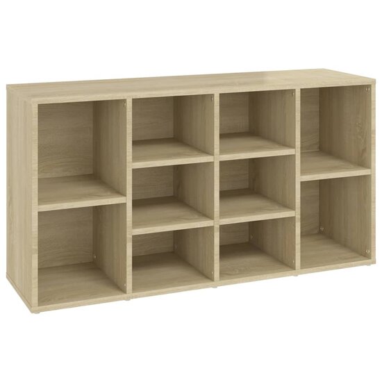 Schoenenbank 103x30x54,5 cm bewerkt hout sonoma eikenkleurig 2