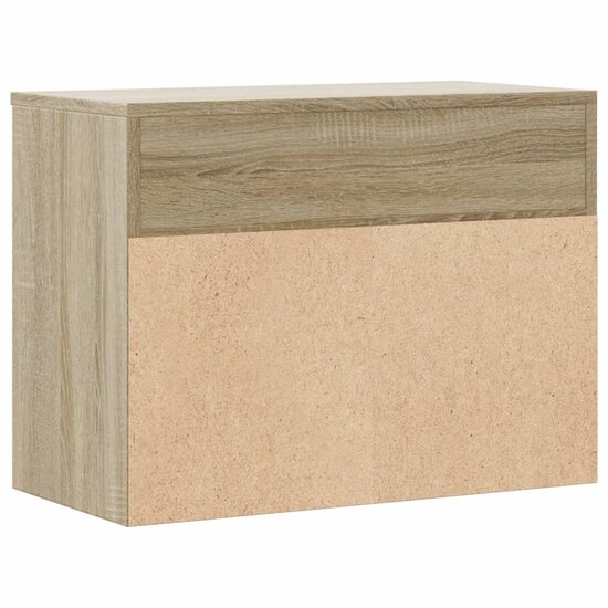 Schoenenbank 60x30x45 cm bewerkt hout sonoma eikenkleurig 7