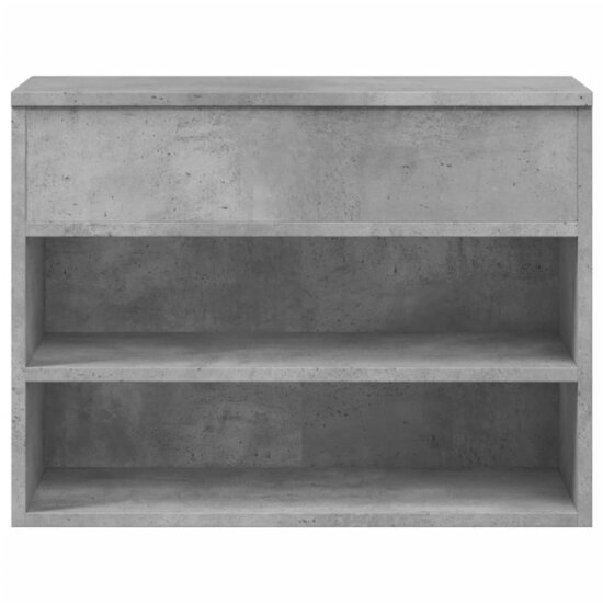 Schoenenbank 60x30x45 cm bewerkt hout betongrijs 5