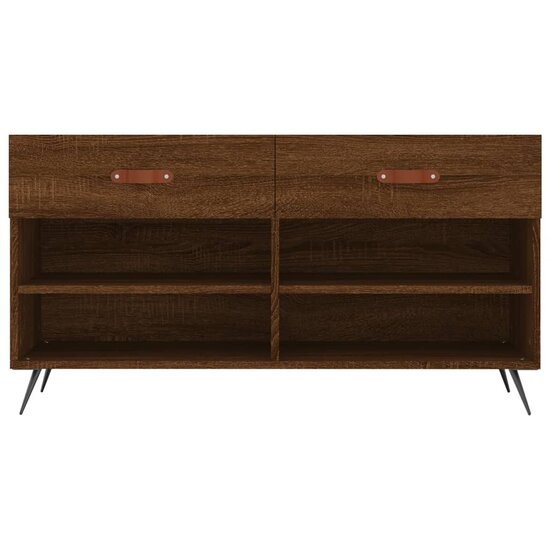 Schoenenbank 102x35x55 cm bewerkt hout sonoma eikenkleurig 6