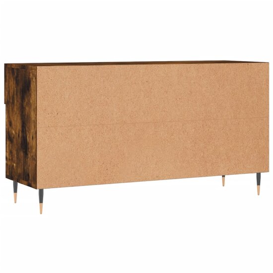 Schoenenbank 102x35x55 cm bewerkt hout gerookt eikenkleurig 8