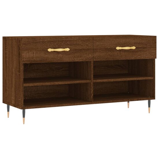 Schoenenbank 102x35x55 cm bewerkt hout sonoma eikenkleurig 2