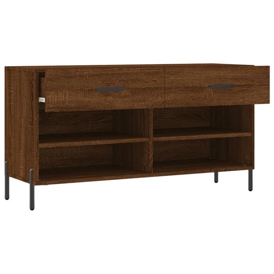 Schoenenbank 102x35x55 cm bewerkt hout sonoma eikenkleurig 5