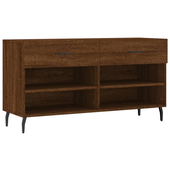 Schoenenbank 102x35x55 cm bewerkt hout sonoma eikenkleurig 2