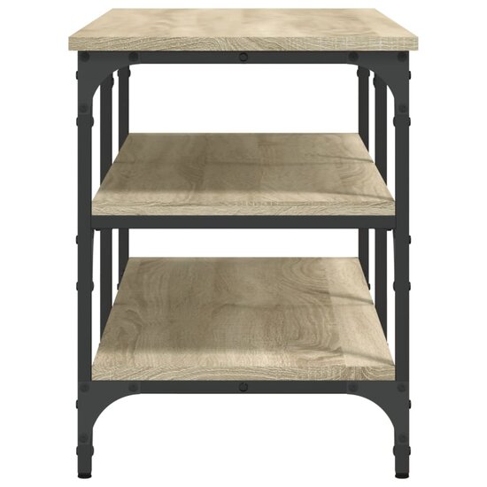 Schoenenbankje 100x38,5x49 cm bewerkt hout sonoma eikenkleurig 6