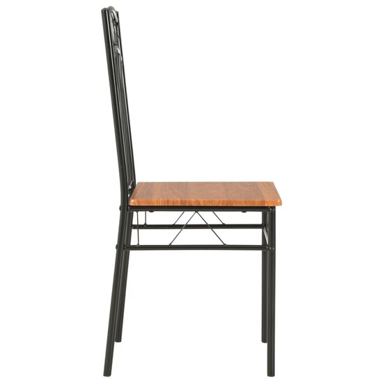 Eetkamerstoelen 2 st MDF bruin 5