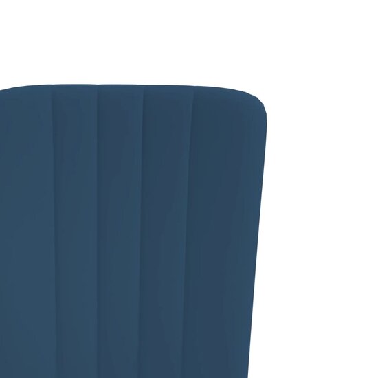 Eetkamerstoelen 2 st fluweel blauw 7