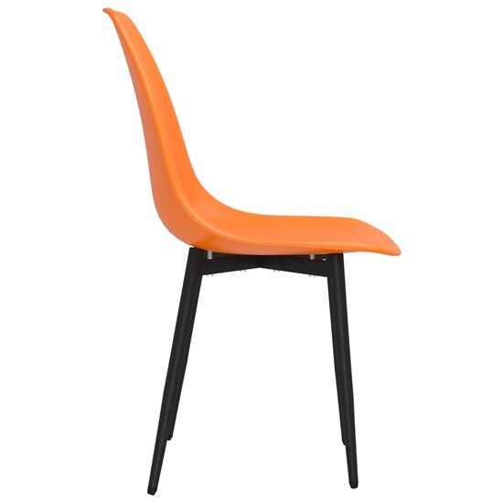 Eetkamerstoelen 2 st PP oranje 5