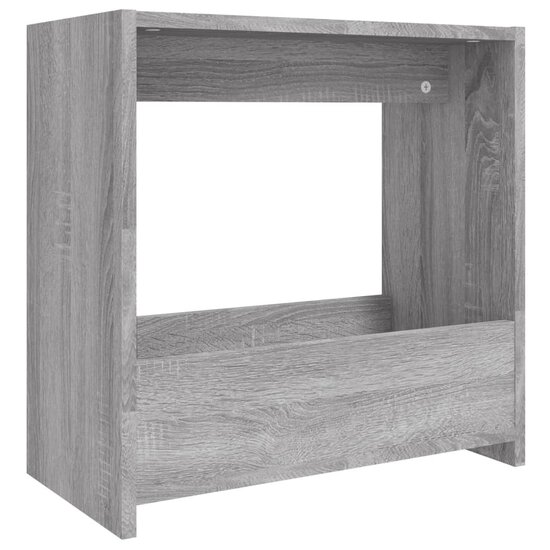 Bijzettafel 50x26x50 cm bewerkt hout grijs sonoma eikenkleurig 2