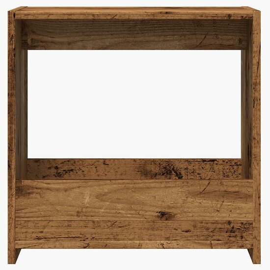 Bijzettafel 50x26x50 cm bewerkt hout oud houtkleurig 4