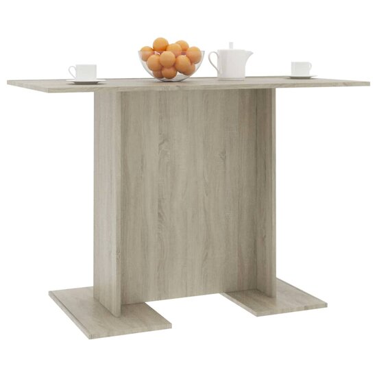 Eettafel 110x60x75 cm bewerkt hout sonoma eikenkleurig 5