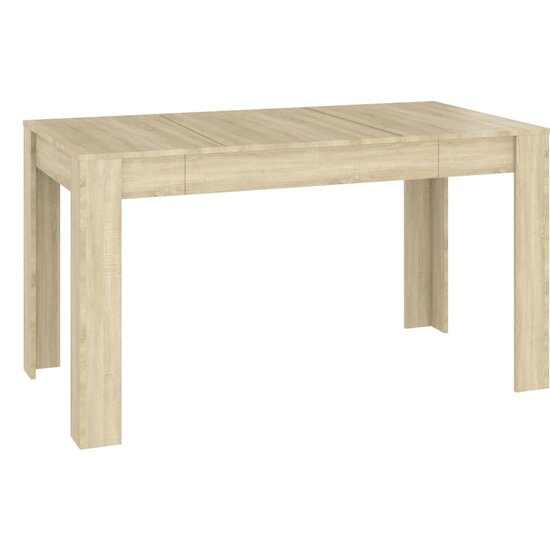 Eettafel 140x74,5x76 cm spaanplaat sonoma eikenkleurig 2