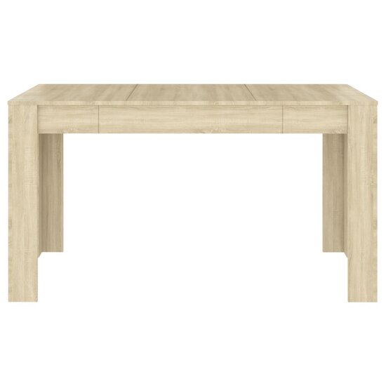 Eettafel 140x74,5x76 cm spaanplaat sonoma eikenkleurig 3