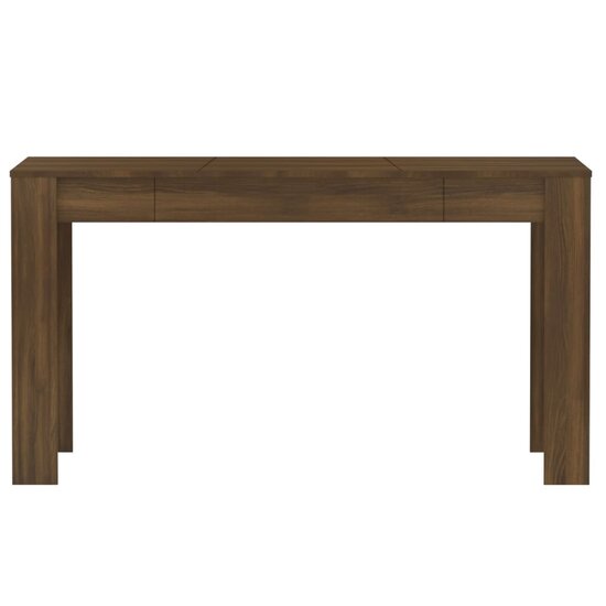 Eettafel 140x74,5x76 cm bewerkt hout bruin eikenkleur 3