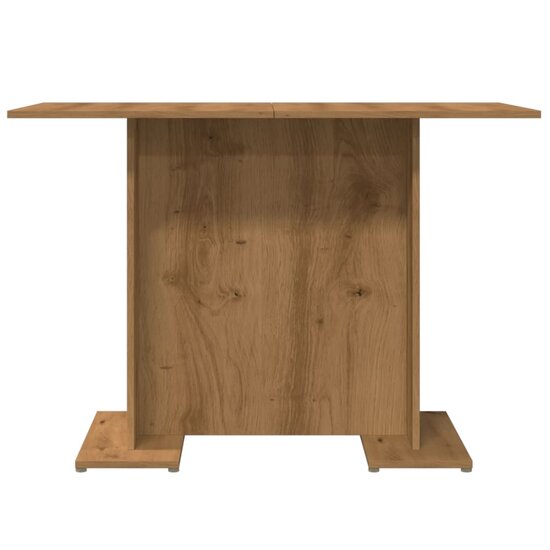 Eettafel 110x60x75 cm bewerkt hout artisanaal eikenkleurig 5