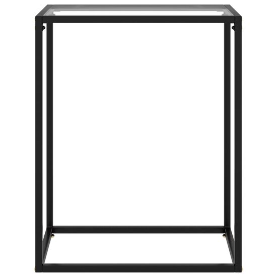 Wandtafel 60x35x75 cm gehard glas transparant 2