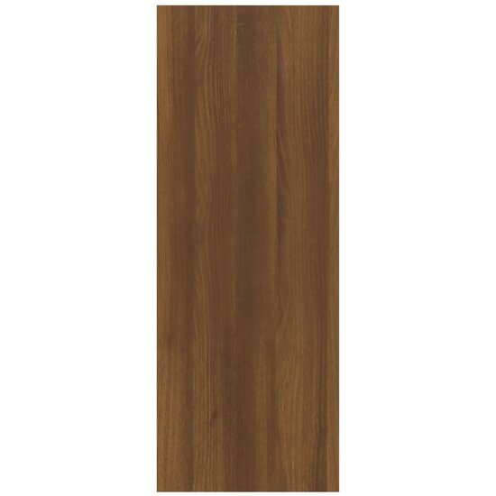 Wandtafel 78x30x80 cm bewerkt hout bruin eikenkleur 6