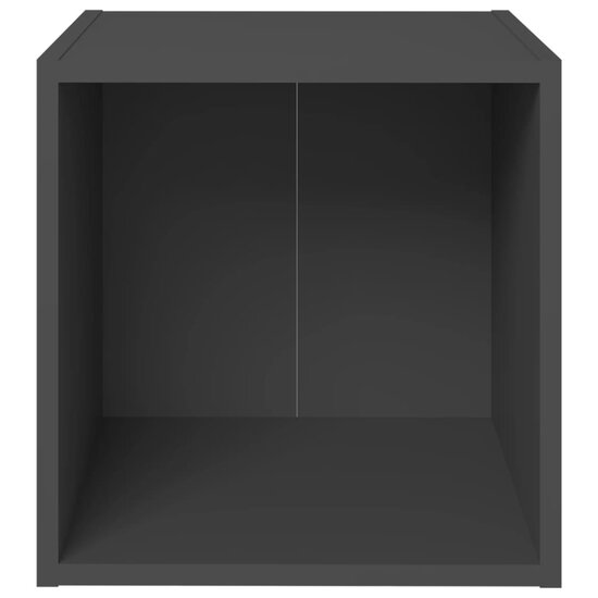 Tv-meubel 37x35x37 cm bewerkt hout grijs 3